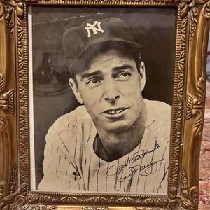 Vintage Gold Framed Baseball Photo